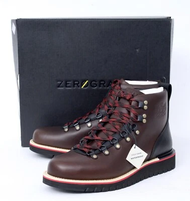 Botas de caminhada novas na caixa Cole Haan Zerogrand café escuro impermeável explorador 7 M (UE 40) - Imagem 1 de 4