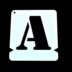 MYLAR POLYESTER STENCIL TEMPLATE. 'STENCIL FONT' SET OF A To Z 125mm To 400mm - Picture 1 of 12
