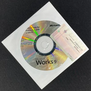 CD de instalación de software Dell / Microsoft Works 9 / sellado y sin usar / R020C - Imagen 1 de 4