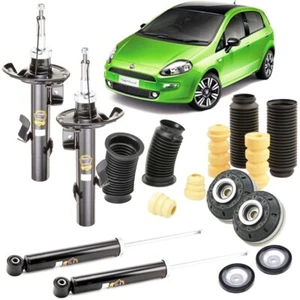 KIT 4 AMMORTIZZATORI + TAMPONI ANTERIORI E POSTERIORI PER FIAT GRANDE PUNTO - Foto 1 di 7