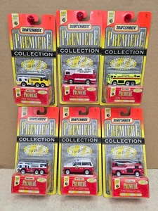 Premiere Fire Collection Series 7 Set of 6 Matchbox Vehicles 1996 Sealed - Picture 1 of 3