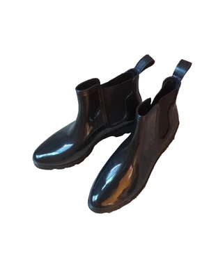 Botas botines French Connection para mujer talla 10 charol negro nuevas sin etiquetas-lp Foto 1 de 4