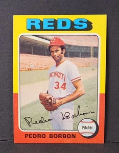 1975 Topps Set-Break #157 Pedro Borbon Cincinnati Reds casi nuevo-como nuevo o mejor  - Imagen 1 de 10