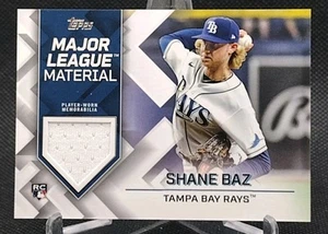 Shane Baz Jersey Relic 2022 Topps #MLM-SB Major League Material Tampa Bay Rays - Bild 1 von 6