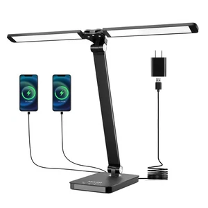Double Head LED Desk Lamp, 10W Dimmable Piano Stand Light with Dual Swing Arm... - Picture 1 of 9