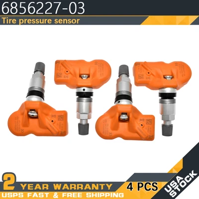 4x Tire Pressure Sensor 6856227-03 for BMW M3 M5 M6 Mini Cabrio Clubman Coupe - Image 1 of 4