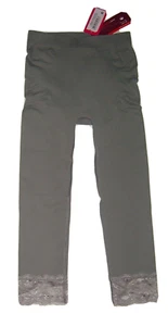 Anti-Cellulite Legging in Grau mit Spitze - Gr. 44 - Shapewear mit Emana (NEU) - Bild 1 von 4