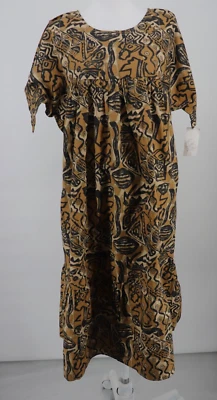 Vestido Go Softly Patio Para Mujer Mediano Marrón Midi Casa Mu Bolsillos Pullover Nuevo Foto 1 de 4