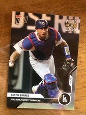 2020 Topps Now World Series Champion Dodgers Austin Barnes WS14