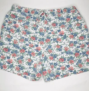VTG 90s Floral Denim High Waisted Jean Shorts Jorts Size 18/20 Mary Engelbreit - Picture 1 of 16