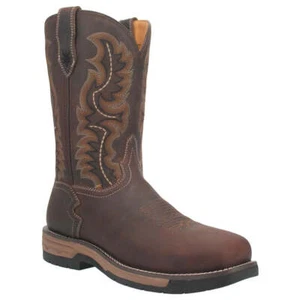 6921 Laredo Para hombres Bota de Vaquero de Trabajo Envejecido Puntera de Acero - Stringfellow Marrón NUEVA - Imagen 1 de 17