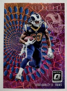2018 Donruss Optic Illusions Lazer Velocity Case Hit SSP #15 Todd Gurley II - Picture 1 of 2