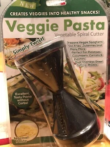 Veggie Pasta Vegetable Spiral Dual Stainless Steal Blade Cutter / NEW - Picture 1 of 3