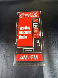 Vintage Coca-Cola Vending Machine AM FM Transistor Radio 1982 Complete Coke New! - Picture 1 of 14