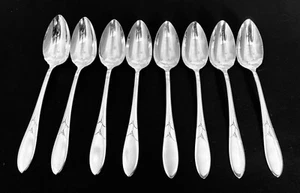 1932 LADY HAMILTON COMMUNITY ONEIDA SET OF 8 FRUIT / ORANGE SPOONS RARE - Picture 1 of 10