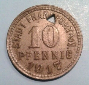 Germany Notgeld 10 Pfennig coin 1917 - Picture 1 of 2