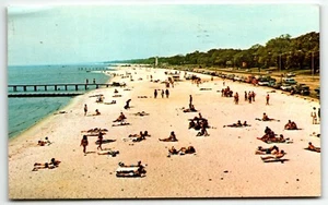 Postkarte Mississippi Golfküste Biloxi MS PM 1968 Strand - Bild 1 von 2