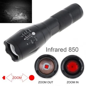 850nm Adjustable Focal IR LED Flashlight Night Vision Zoomable Torch For Hunting - Picture 1 of 2