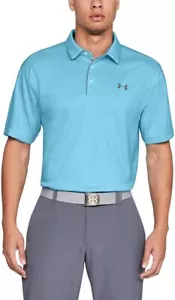 Polo de golf muscular UA para hombre UA Under Armour top playoff atlético negro marino nuevo - Imagen 1 de 57