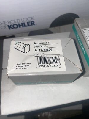 Gancho para bata individual Hansgrohe 41742 AddStoris - níquel Foto 1 de 4