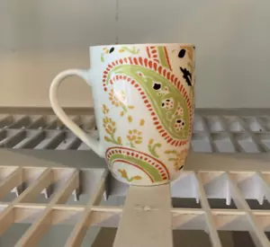 Rachel Ray Paisley Pattern! #K014 Coffee Mugs 4 Piece Set - Picture 1 of 5