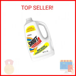 Shout Active Enzyme Laundry Stain Remover Spray, Triple-Acting Formula Clings, P - Picture 1 of 2