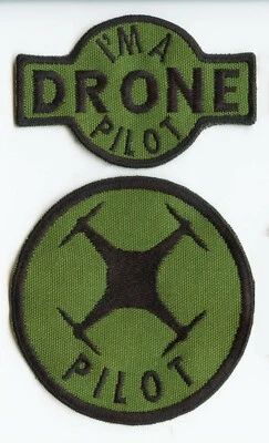 DRONE PILOT - 2 Patch Set #2 - DJI Mavic Phantom Inspire Mini 3 Pro Quadrocopter - Bild 1 von 4