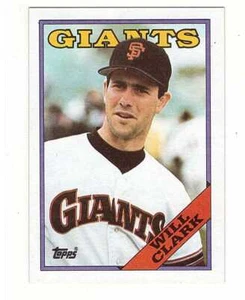 1988 Topps San Francisco Giants Baseball Card #350 Will Clark 1B - Picture 1 of 2