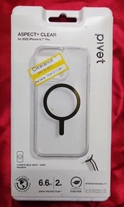 Pivet Aspect+ Detachable Lanyard Case with Magsafe for iPhone 14 Pro Max - Clear - Picture 1 of 2