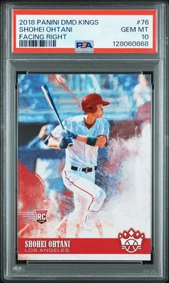 2018 DIAMOND KINGS FACING RIGHT #76 SHOHEI OHTANI ROOKIE RC PSA 10 - Image 1 of 2