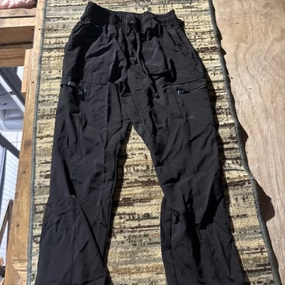 Pantalones Médicos Scrubstar Negro Performance Cordón - Talla X Pequeña Foto 1 de 4