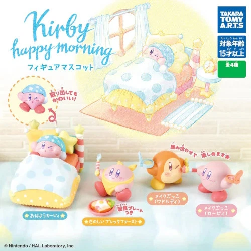 Figura Kirby Happy Morning Serie Takara Tomy Minifigura de 1 pulgada Foto 1 de 1