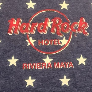 Neu mit Etikett Hard Rock Hotel Damen XL Tanktop Riviera Maya Punk amerikanische Stars blau rot - Bild 1 von 6