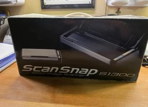 Fujitsu ScanSnap S1300i PA03643-B005 Duplex Color Document Scanner W/ Cables - Photo 1/4