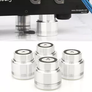 4 Stück Verstärker Aluminium Ständer Plattenspieler Pads Hifi Audio Lautsprecher Isolierung Füße - Bild 1 von 6