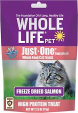 Whole Life Pet Just One Salmon - Cat Treat Or Topper - Human Grade, Freeze Dried
