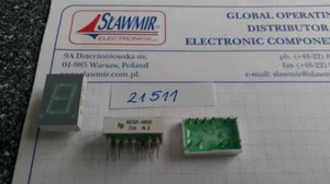 HP HDSPF301 11mm Grün Ca 7segment Display Lot-6pcs - Picture 1 of 3