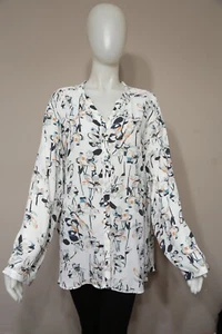 Sejour Nordstrom Women Plus Printed Blouse Top Shirt 22W - Picture 1 of 8