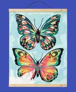Mondo Llama Paint by Number Kit: Butterfly Design with Hanging Frame - Picture 1 of 10