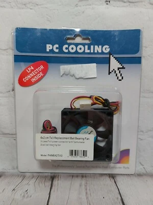 Ventilador enfriador CPU Startech repuesto 60x20mm Tx3 - 6x2 cm con adaptador de fuente de alimentación Molex Foto 1 de 4