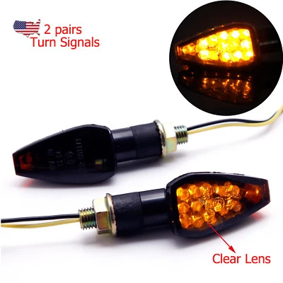 Luz indicadora intermitente de señales de giro LED con lente de humo 4 piezas para Yamaha YZF R6 EE. UU. Foto 1 de 4