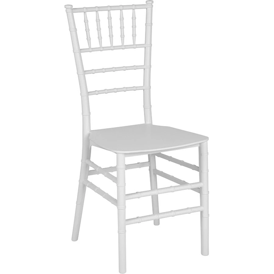 Кресло Flash Furniture HERCULES Chiavari укладка из белой смолы - LE-WHITE-M-GG - Изображение 1 из 1