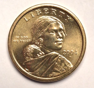 2004-D Sacagawea Dollar Uncirculated From Original Roll - Picture 1 of 2