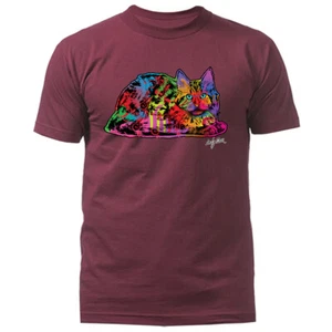 Camiseta Gráfica Cat Lie Animal Mascota Divertida Broma Humor Humor - Imagen 1 de 15