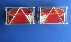 LED Rückleuchten Set Anhänger 12/24 Volt incl. Schutzgitter V - Bild 1 von 3