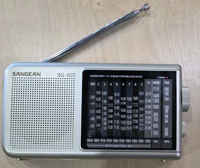 Radio Receptor Onda Corta Sangean SG 622 12 Bandas FM/MW/SW1-10 Probado Funcionando Foto 1 de 4
