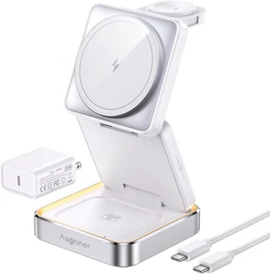 【2025 Upgraded】 Wireless Charger 3 in 1, Foldable Wireless Charging Station - Picture 1 of 15