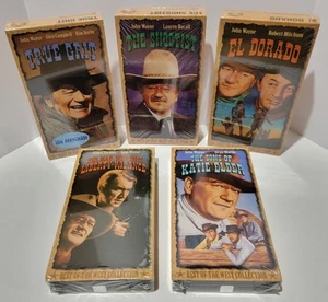 John Wayne - Best Of The West Collection VHS Lot (X5) Brand New / Factory Sealed - Picture 1 of 21