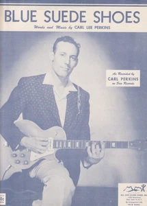 Original Sheet Music - Carl Perkins - Blue Suede Shoes - 1956 - Near Mint Cond - Picture 1 of 3