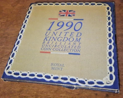 1990 Royal Mint UK Brilliant Uncirculated 8 Coin Set Mint - Image 1 of 4